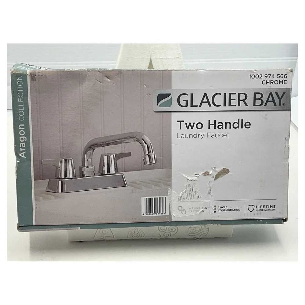Glacier Bay‎ Aragon Laundry Faucet Chrome 2-Handle